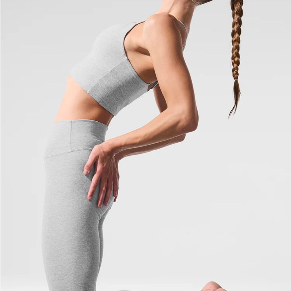 ALO alosoft high waist 7/8 Gray Leggings - Picture 5 of 5